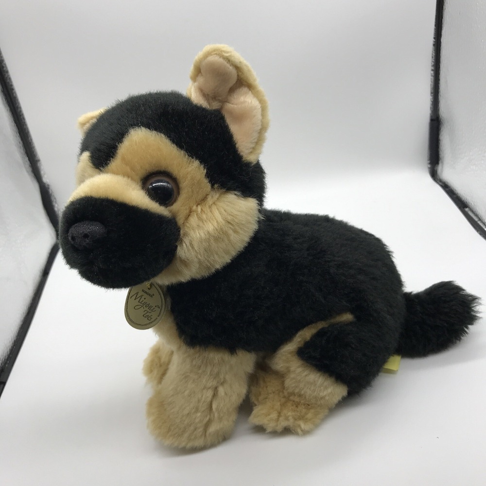 Aurora Miyoni Tots German Shepherd Puppy Plush Stuffed Animal Black Tan 8 Inch - Picture 3 of 8